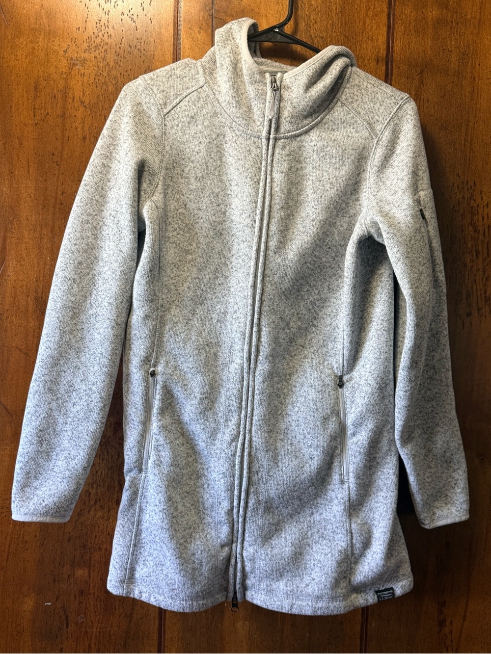L.L. Bean Women's Heather Gray Full-Zip Fleece Jacket
